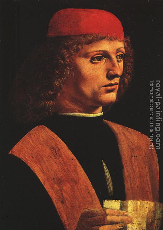 Leonardo Da Vinci : Portrait of a Musician